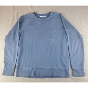 Outerknown Sweater Mens Medium Blue Crewneck Hemp Blend Pullover